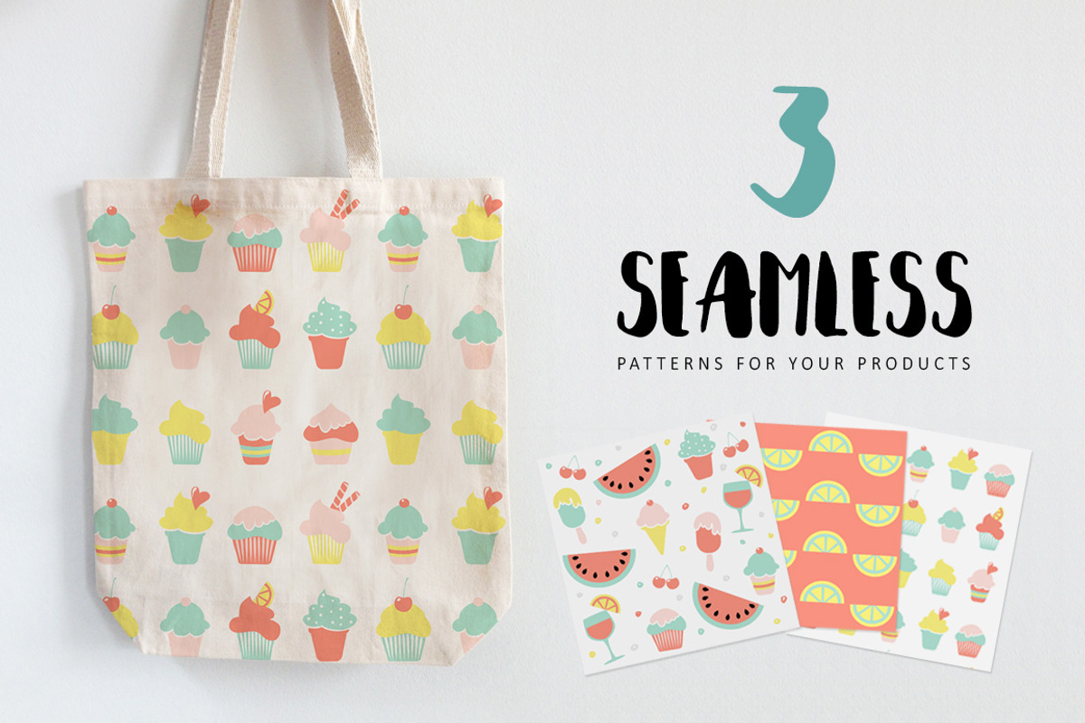 Sweet Summer set, a Decorative Illustration by Tabita's shop (Photo 4 of 5)