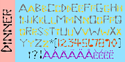 Dinner, a Font by Ingrimayne Type (Thumbnail 7 of 8)