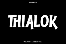 Thialok - Decorative Sans Serif Font