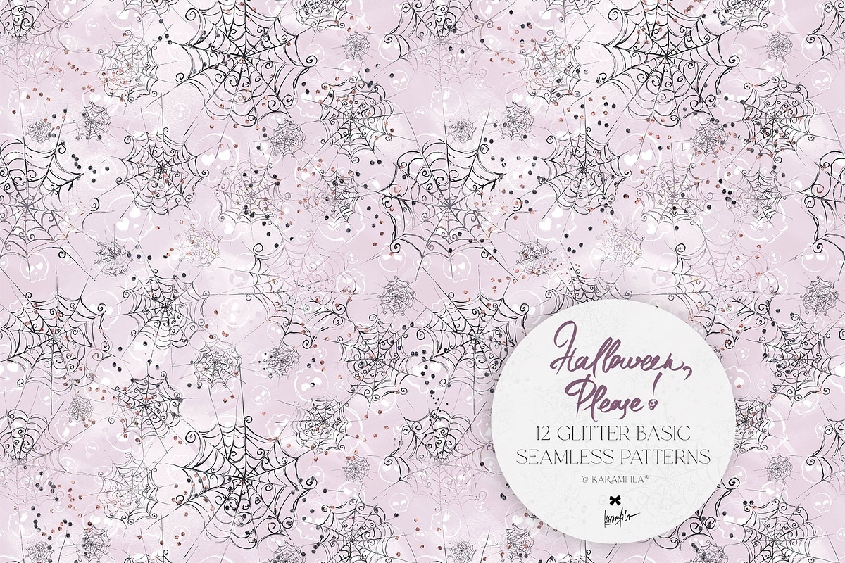 Kawaii Halloween Seamless Patterns, a Pattern Graphic by KaramfilaS (Photo 23 of 32)