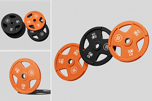 Weight Plate Mockup, a Merchandise Mockup by Brand Earth