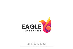 Logo Eagle Gradient Colorful Style, a Branding & Logo Template by ARIF22GANTENG