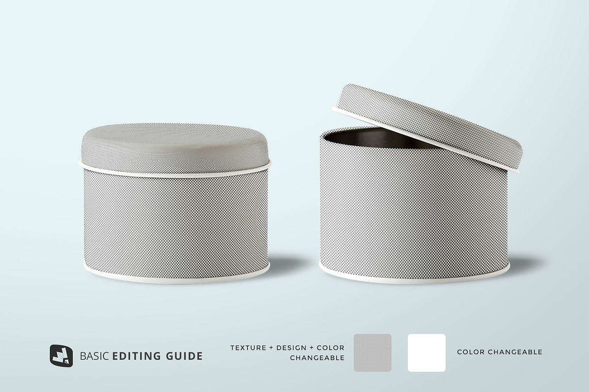 Cylindrical Container Mockup, a Cups & Container Mockup by Designertale (Photo 7 of 10)