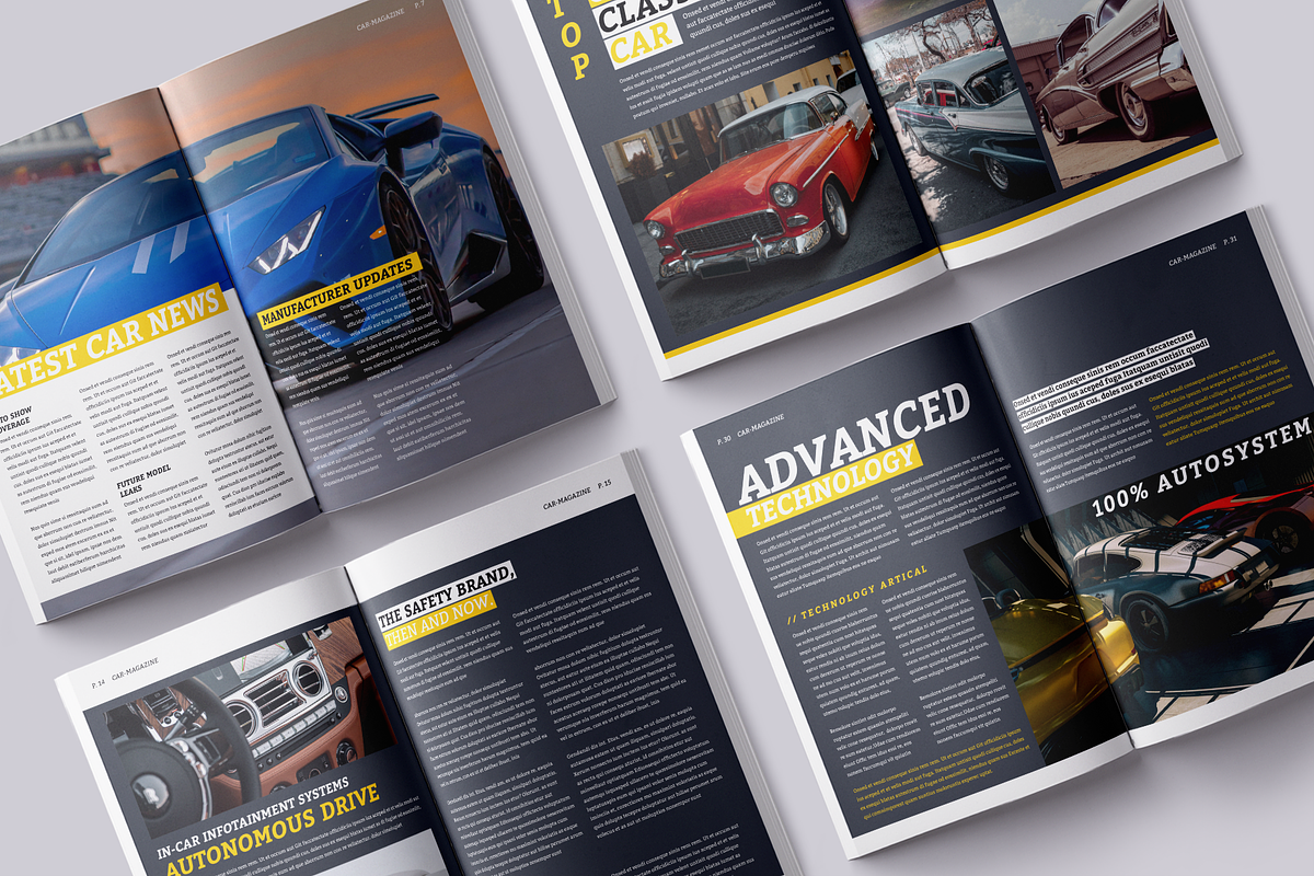 Car Magazine | Canva, a Magazine Template by ArtisticLand (Photo 6 of 9)