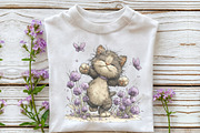 Whimsical Summer Cat Clipart, an Illustration by OK Design (Thumbnail 6 of 6)