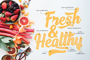 Phamelo - Grunge Script, a Script Font by madeDeduk (Thumbnail 6 of 8)