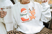 Watercolor Christmas Snowman Clipart, an Illustration by Sublimation Artist (Thumbnail 4 of 6)