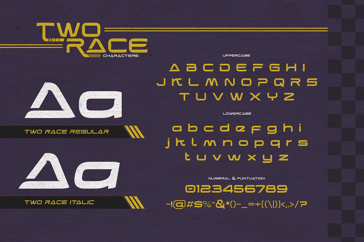 Two Race Typeface, a Sans Serif Font by alit design (Photo 5 of 15)