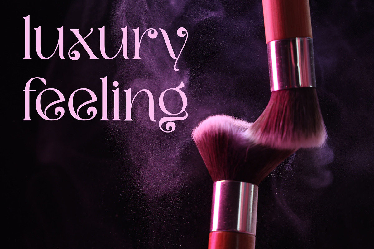 Volutae Luxury Spiral Display Font, a Serif Font by OWPictures (Photo 6 of 10)