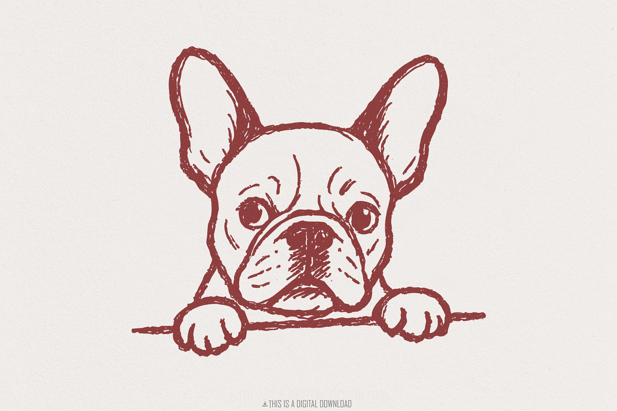 French Bulldog PNG, Digital, an Illustration by SharpMarketplace (Photo 1 of 9)