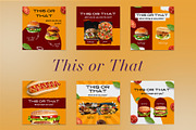 Burger / Food Instagram | CANVA, a Social Media Template by Azruca (Thumbnail 11 of 17)