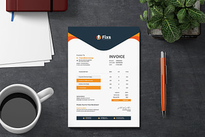 Corporate Invoice Template Design