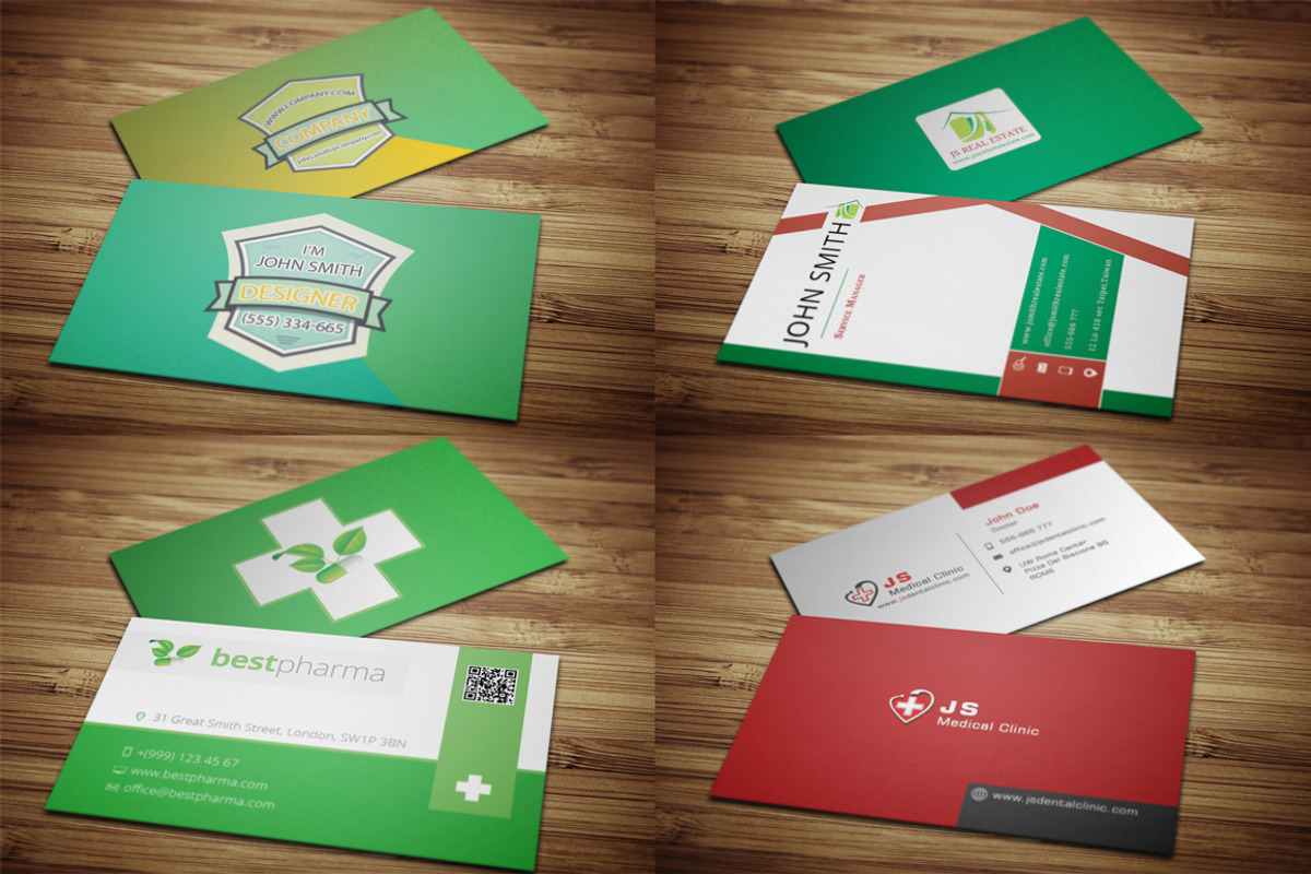 15 Business Cards Bundle 60% Off, a Business Card Template by Crazyleaf (Photo 4 of 5)
