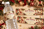 Christmas Baby Shower Bundle Canva, a Marketing Template by KennedyStudio (Thumbnail 19 of 22)