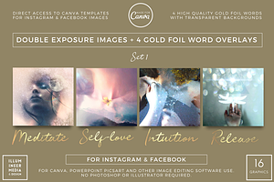 SALE! DOUBLE-EXP & GOLD WORDS SET 1