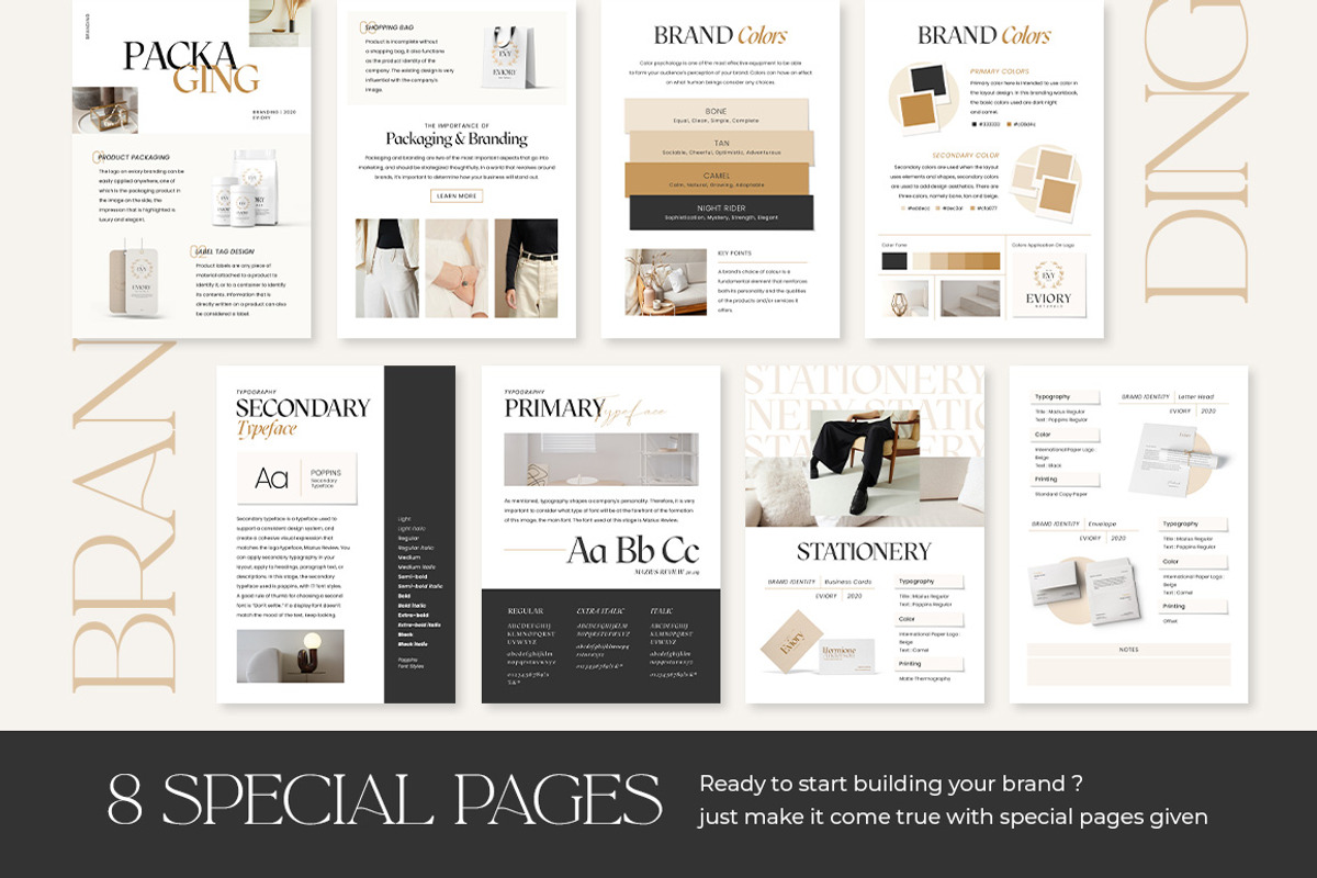 SALE Branding Workbook Creator CANVA, a Magazine Template by Eviory (Photo 4 of 43)
