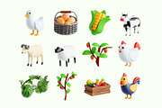 Farm Life 3D Icon Set, an Object 3D Model by Eklip Studio (Thumbnail 2 of 3)