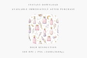Potion Bottle Seamless Pattern, a Decorative Illustration by Pati Charm Studio (Thumbnail 5 of 7)