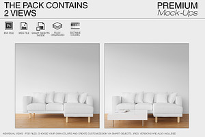 Sofa, Pillows & Frames Mockup Pack