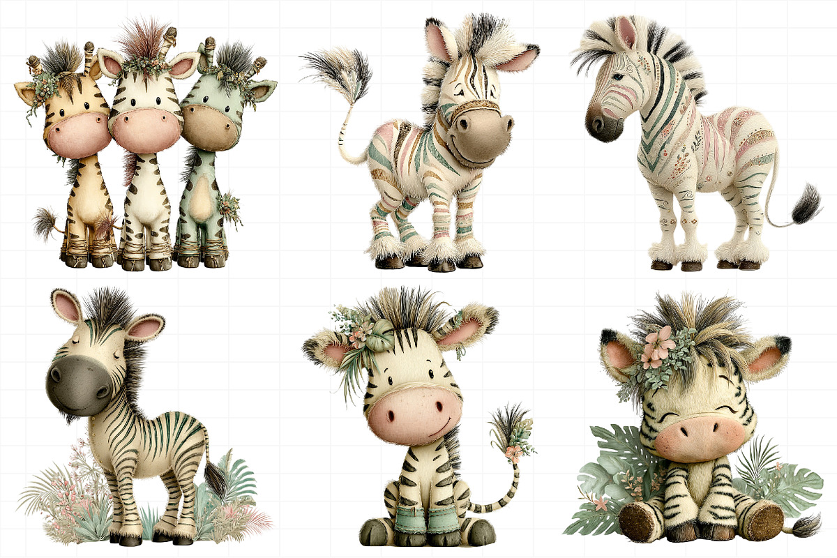 Creation Zebra Harmony Clipart, an Illustration by Daily.Designs (Photo 4 of 8)