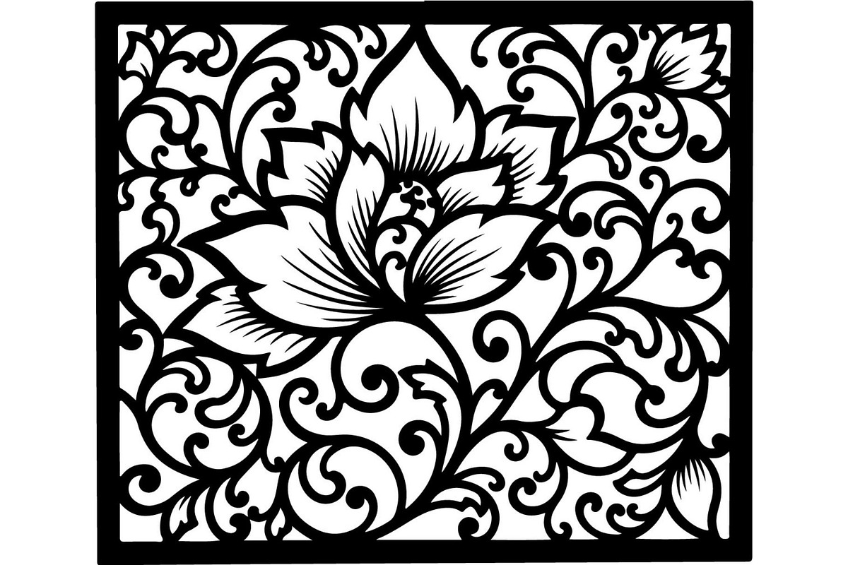 Vintage Ornamental Panel Frame, a Decorative Illustration by Designer_Momina (Photo 15 of 21)