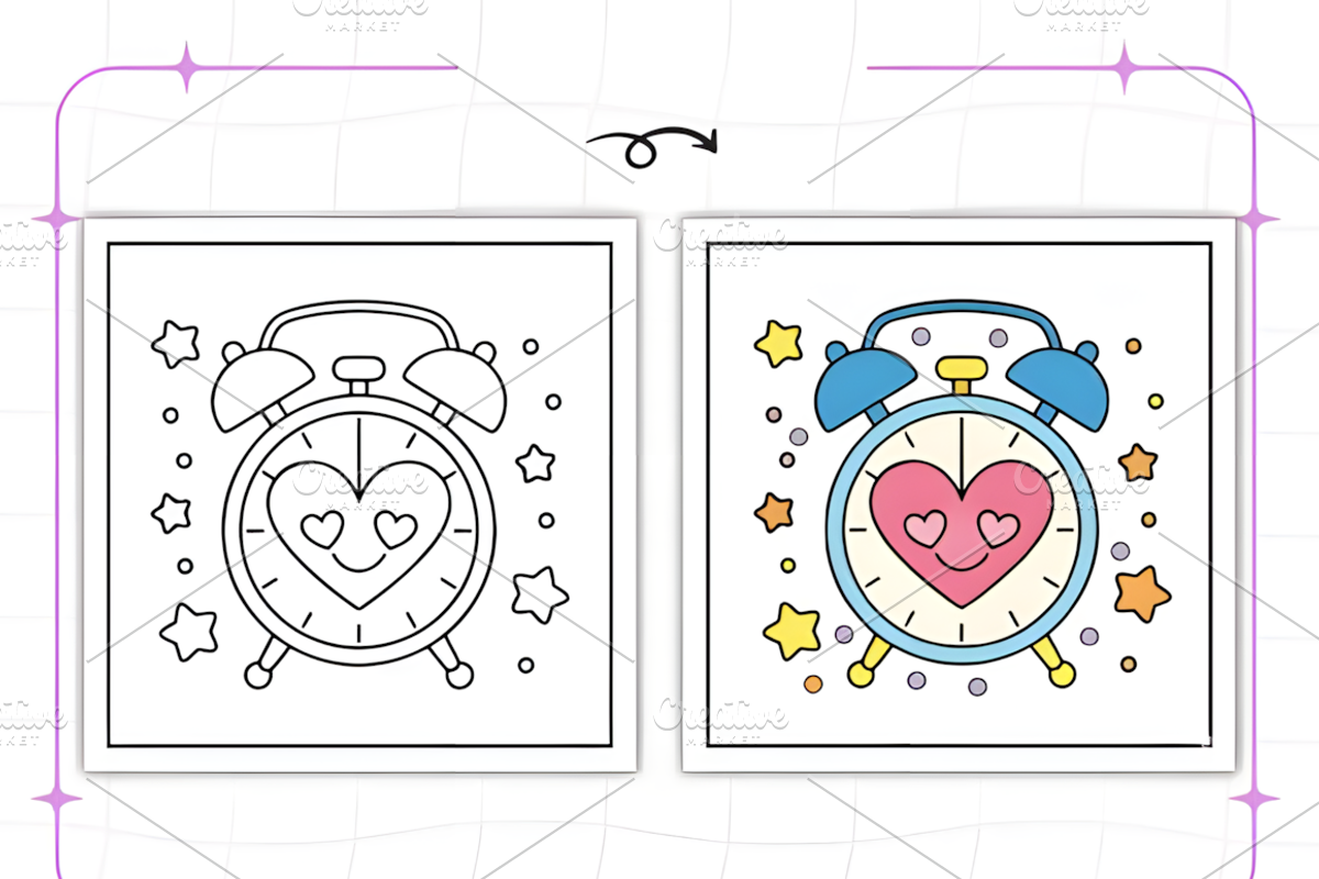 Cozy Girly Coloring Pages Bold and E, a Decorative Illustration by Ink Gallery (Photo 4 of 9)