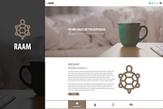RAAM - One Page Multipurpose Agency, a Landing Page Template by codytheme (Thumbnail 1 of 4)