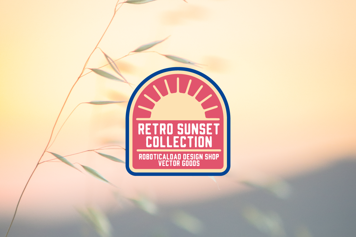 Retro Sunset Badge/Logo Collection, an Icon by Kuya Carthy Art + Design (Photo 4 of 4)