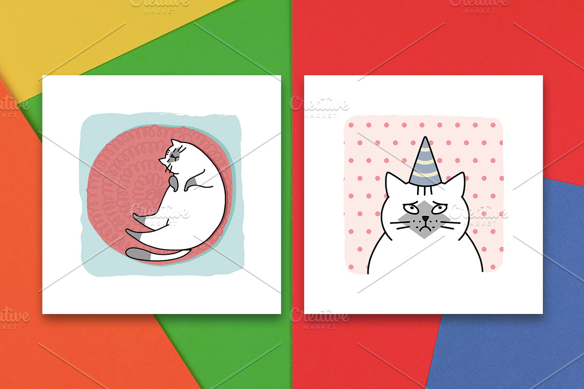 Illustrations with apathetic cat p.3, an Animal Illustration by Lyolya Profitrolya (Photo 4 of 4)