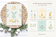 Easter Gnomes clipart & patterns, an Illustration by polikarpovaart (Thumbnail 3 of 9)