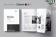 WhitePaper Template | Canva, Word, a Brochure Template by DesVert (Thumbnail 1 of 10)