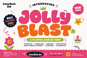 Jolly Blast - Decorative Font