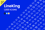 LineKing icons, an Outline Icon by PixelBazaar (Thumbnail 1 of 7)