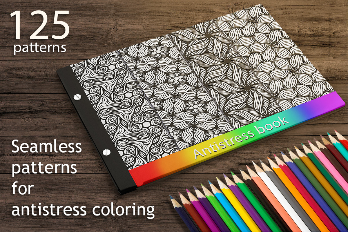 125 seamless hand drawn textures, a Pattern Graphic by Mandarinkas art (Photo 1 of 23)