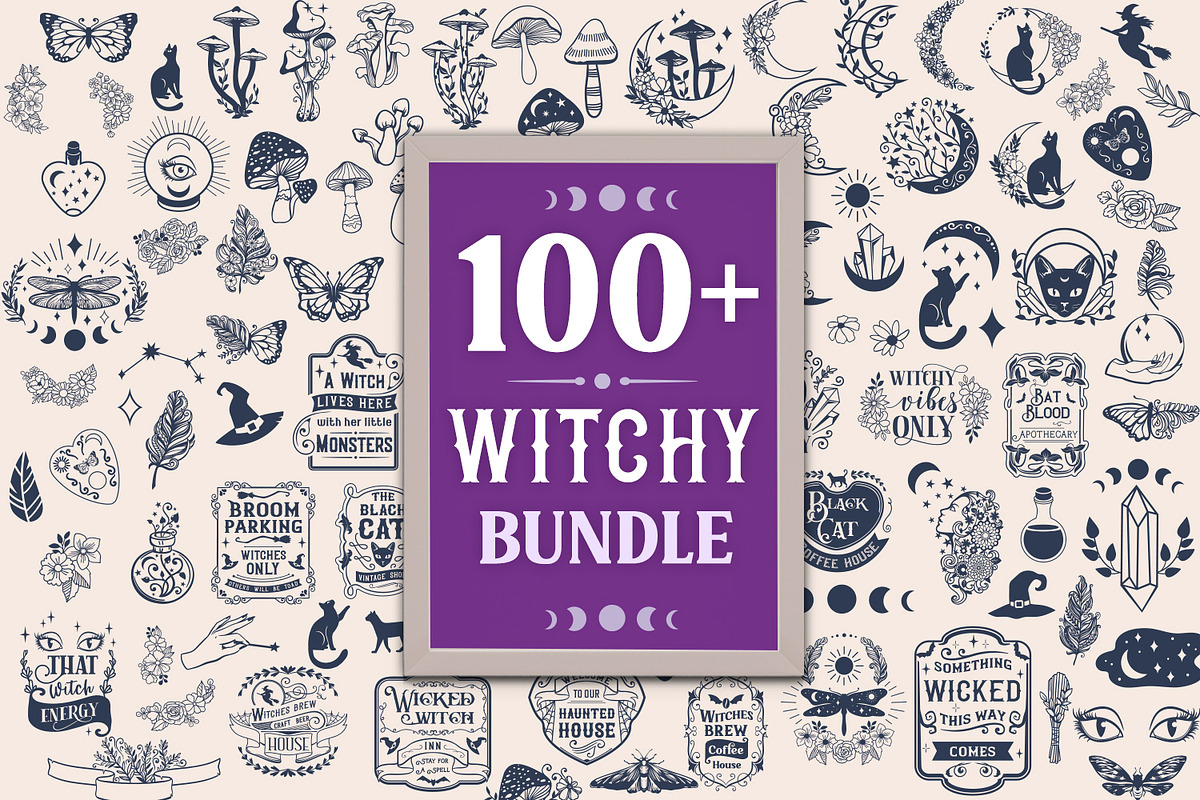 Witchy SVG Bundle 100+ items, an Object Graphic by TatianaCociorva (Photo 1 of 10)