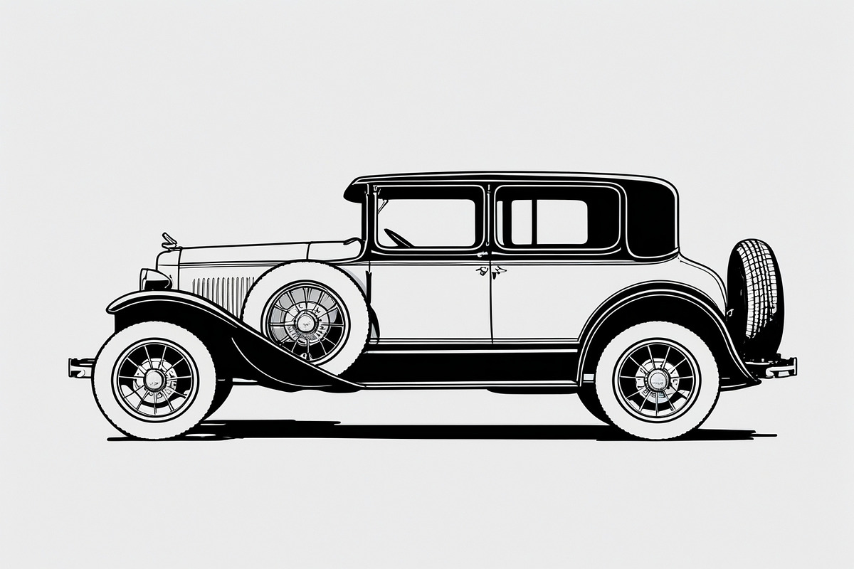 8 Vintage Car Silhouette Bundle, an Illustration by Creativeshirt (Photo 6 of 9)