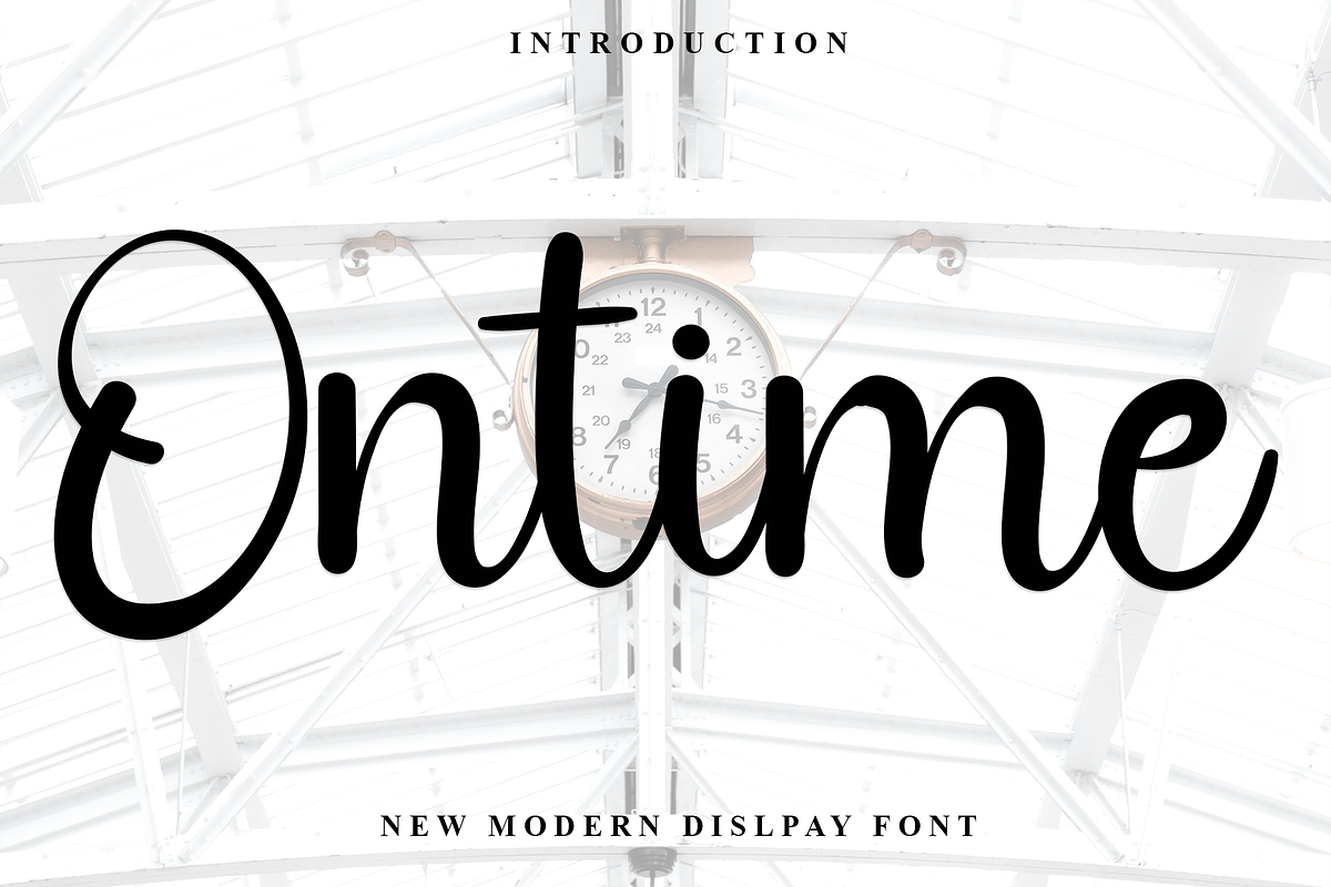 Ontime, a Handwritten Font by FreshTypeINK (Photo 1 of 8)