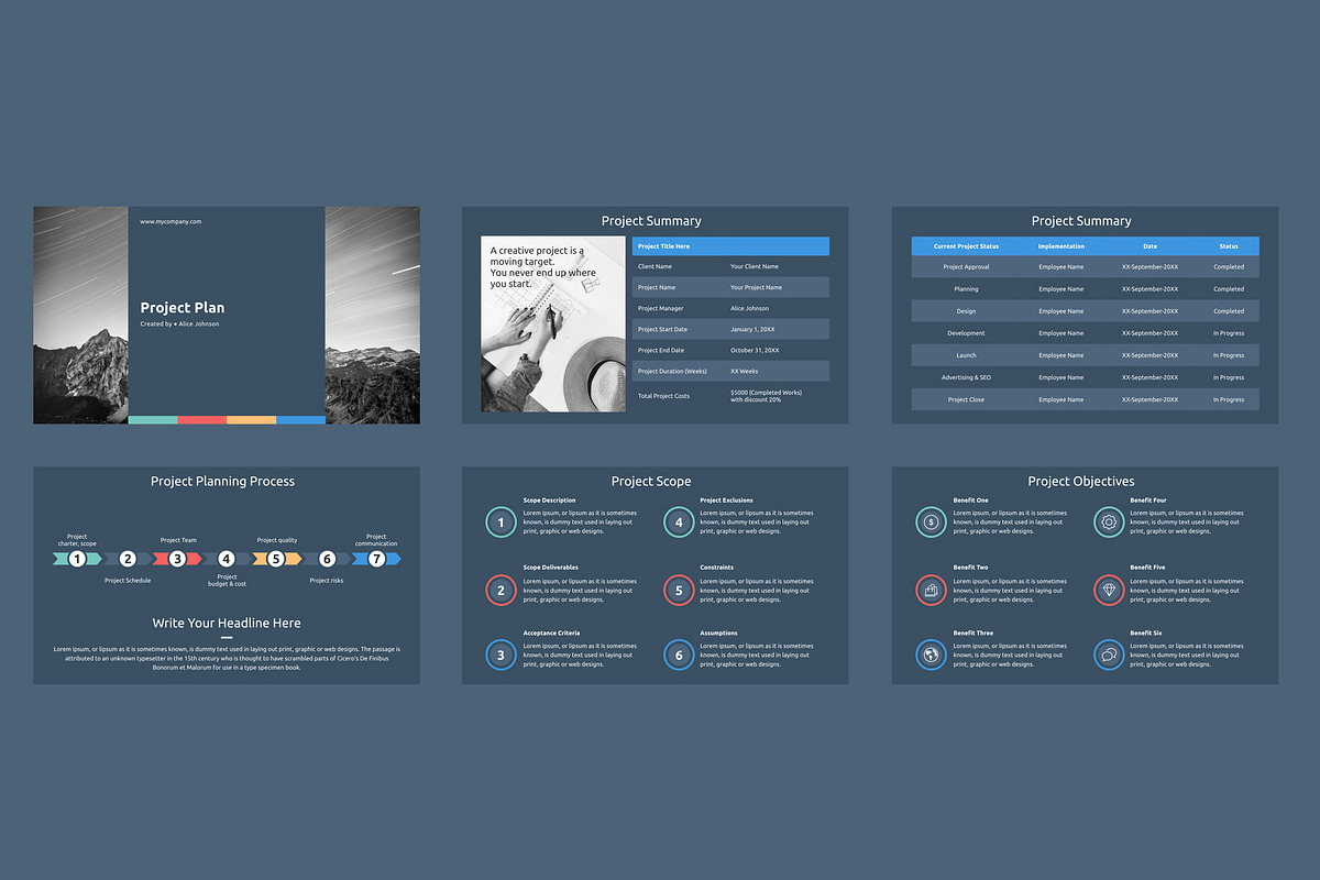 Project Plan Google Slides