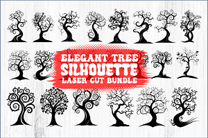Tree Laser Cut Bundle | Decorative, a Graphic by jahid234