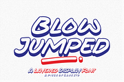 Blow Jumped - A Display Font, a Handwritten Font by a Piece of Cake (Thumbnail 1 of 11)