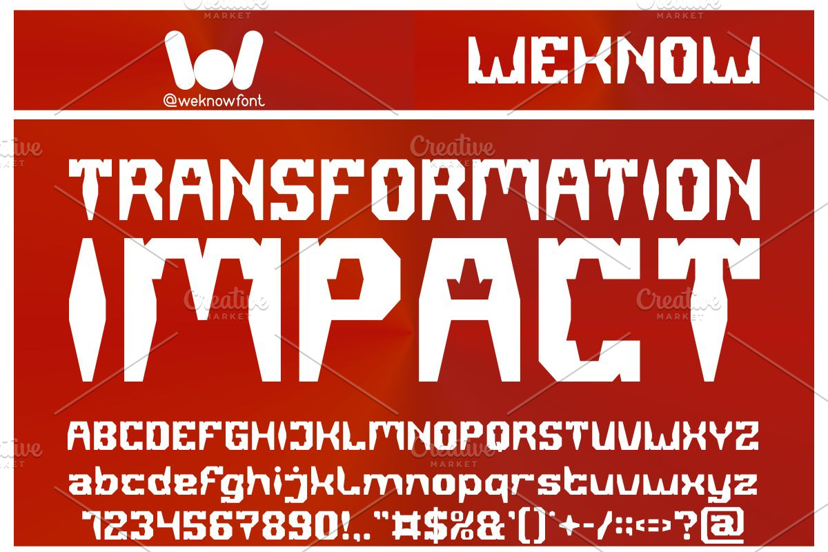 Change Effect font, a Font by weknow (Photo 2 of 8)