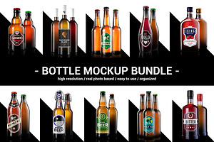 Bottle mockup bundle