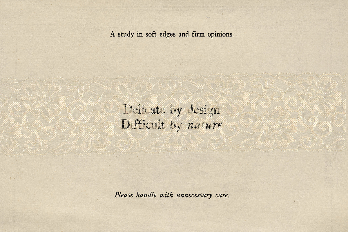 Velour Ink Textured Serif Duo, a Serif Font by Mneme (Photo 8 of 9)