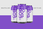 Matte Aluminium Can Mockup, a Product Mockup by Graxaim Mock-up (Thumbnail 1 of 5)