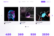 NextGen NFT Market Figma Template, a Websites & App Template by TemplatesJungle (Thumbnail 5 of 24)