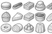Sweet Dessert Pastries, an Object Graphic by nikagraphic (Thumbnail 1 of 3)