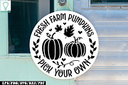Fall Round Door hanger SVG Bundle, a Graphic by Designer302 (Thumbnail 8 of 23)