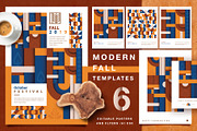 Modern Fall Templates, a Flyer Template by Polar Vectors (Thumbnail 1 of 6)
