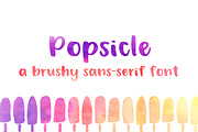Popsicle, a Sans Serif Font by randomolive (Thumbnail 1 of 6)