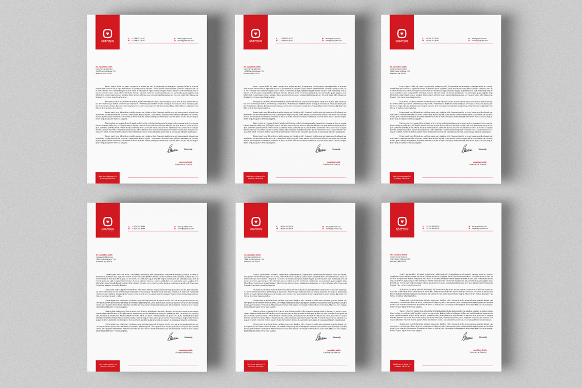 Corporate Letterhead 9 with MS Word, a Stationery Template by ND Design (Photo 3 of 8)